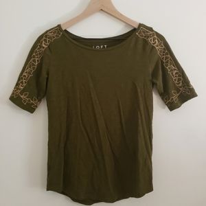 Loft Embroidered Top